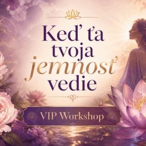 VIP Workshop - Keď ťa tvoja jemnosť vedie